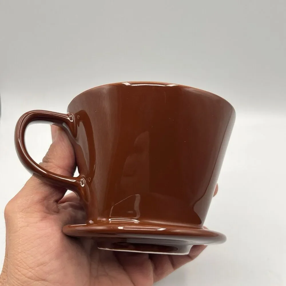 DOWAN Pour over Coffee Dripper, Non Electric Pour over Coffee Maker Porcelain
